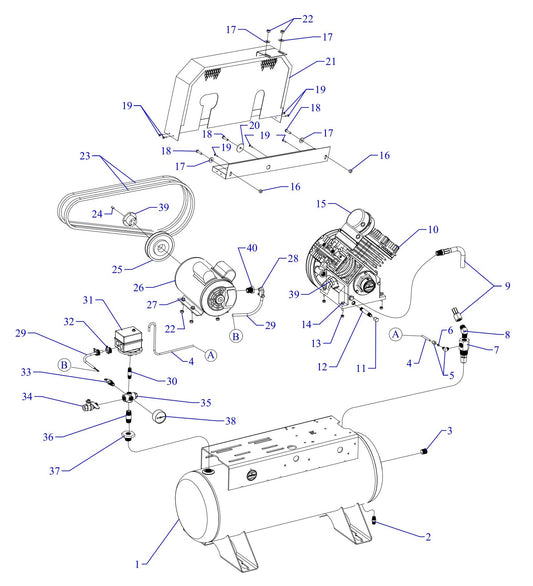 G3S-17UMS Single Phase Fire Sprinkler Assembly Parts By Jenny