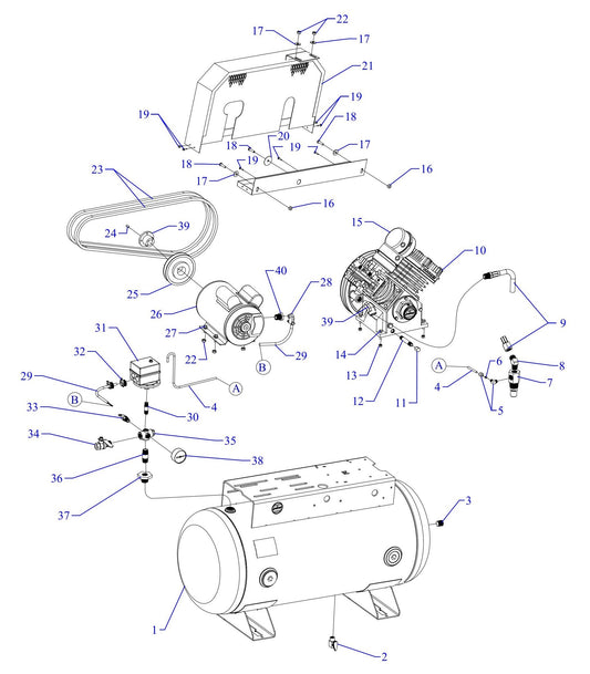 G3S-30UMS Single Phase Fire Sprinkler Assembly Parts By Jenny