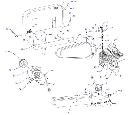 G3S-BS, G3S-BS-ACGD Single Phase Assembly Parts