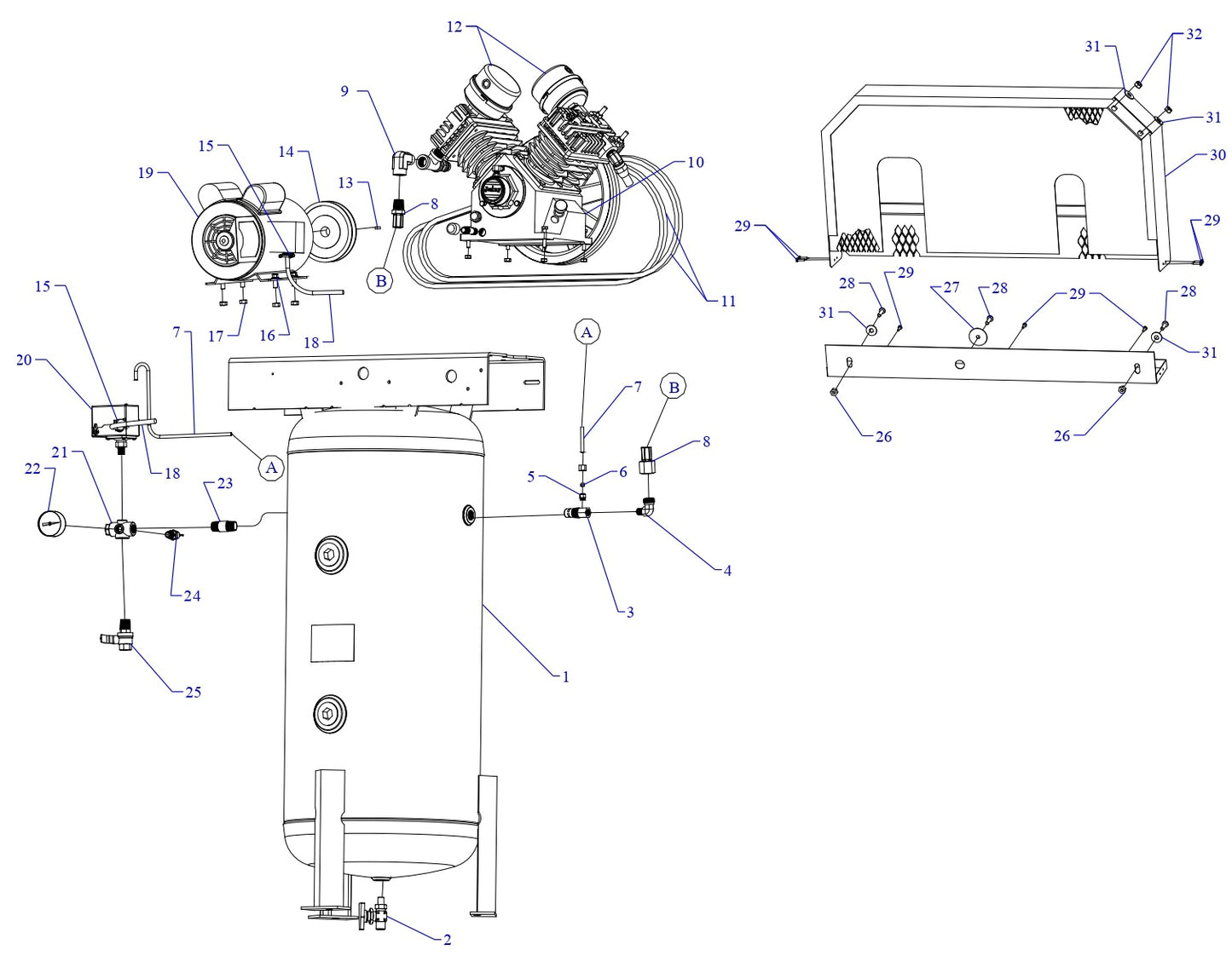 GC2A-30V-SSC Single &amp; Three Phase Assembly Parts By Jenny