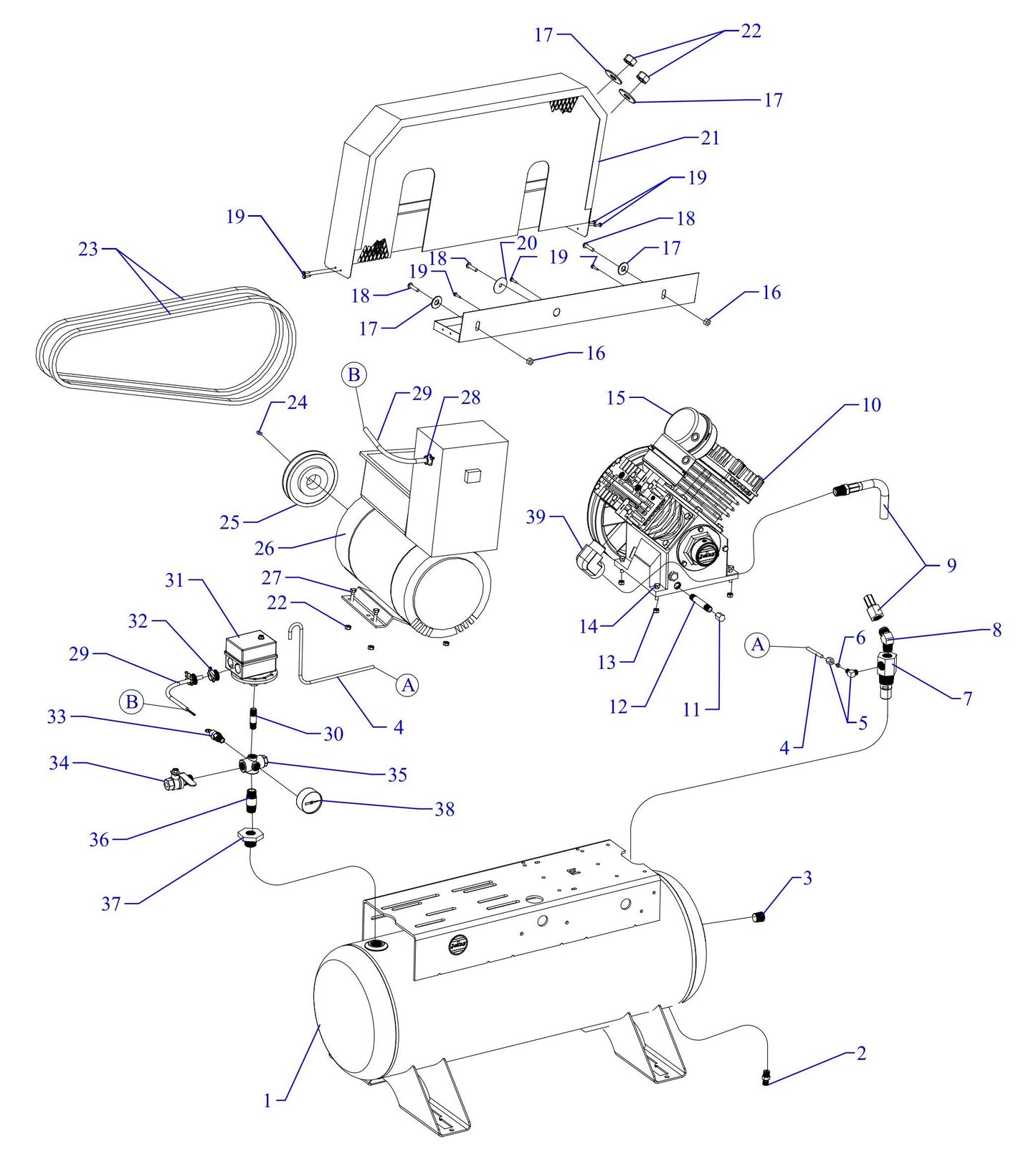 GC5S-17UMS Single Phase Fire Sprinkler Assembly Parts By Jenny