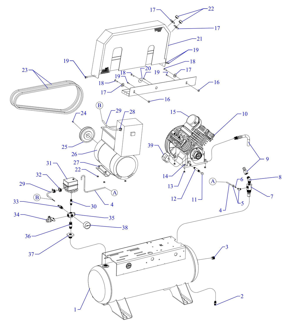 GC5S-17UMS Single Phase Fire Sprinkler Assembly Parts By Jenny