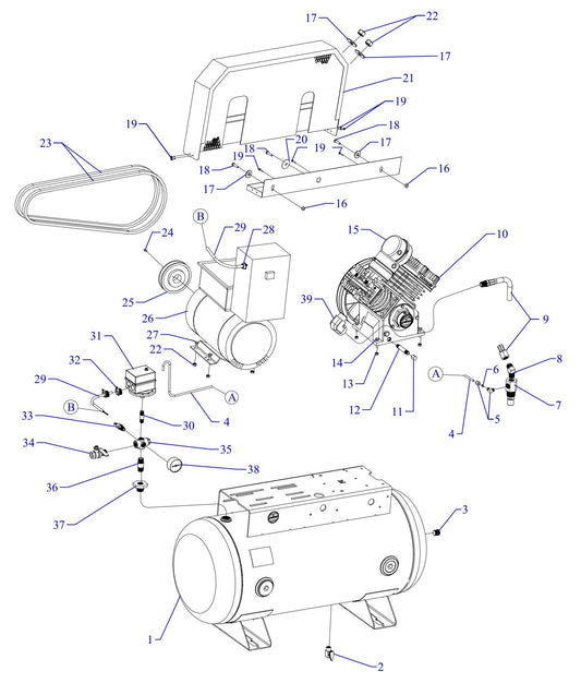 GC5S-30UMS Single Phase Fire Sprinkler Assembly Parts By Jenny