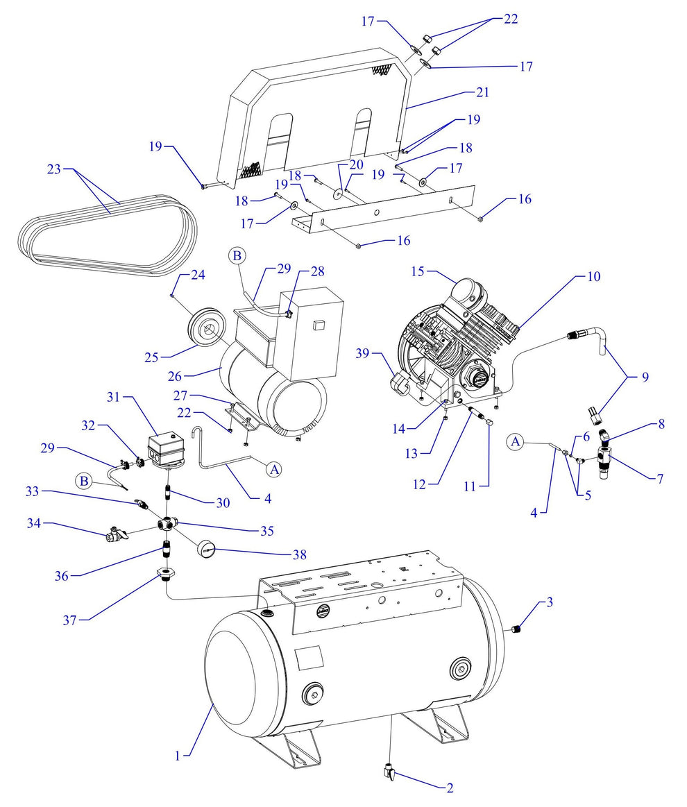 GC5S-30UMS Single Phase Fire Sprinkler Assembly Parts By Jenny