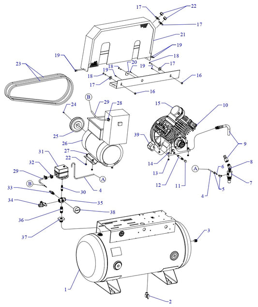 GC5S-30UMS Single Phase Fire Sprinkler Assembly Parts By Jenny