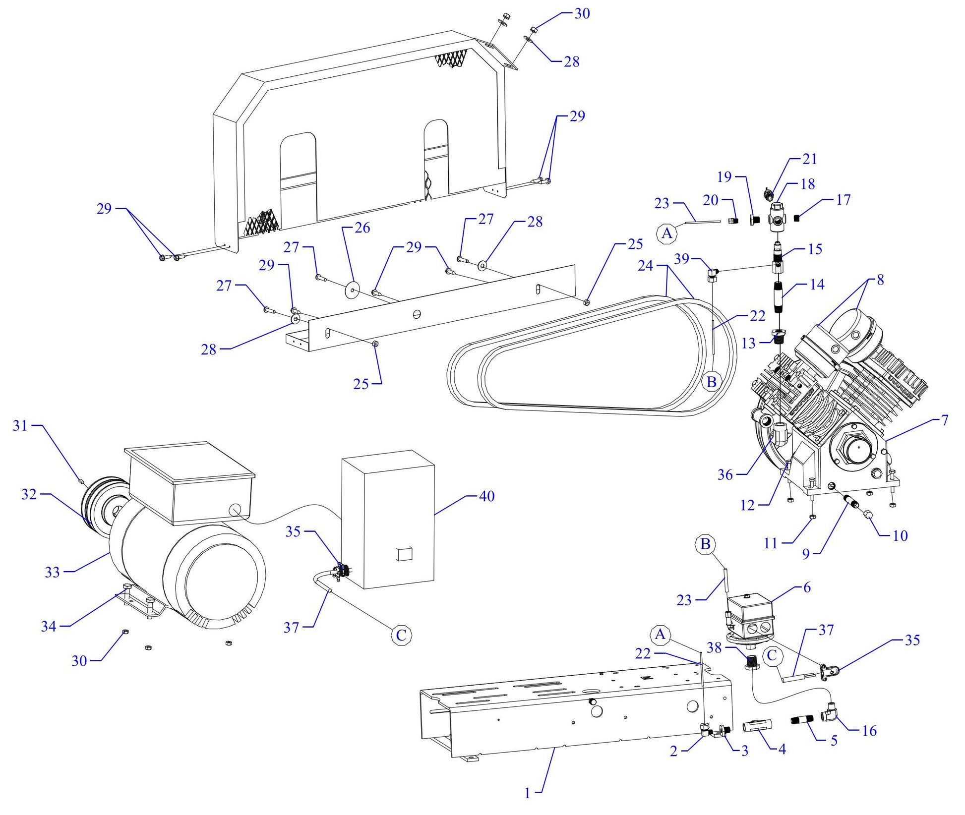 GC5S-BS-ACGJ Single Phase Assembly Parts
