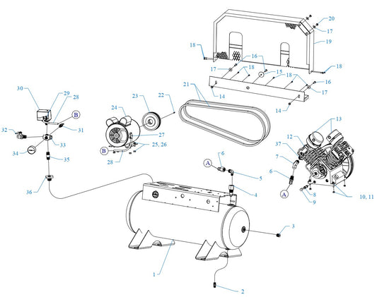 GT2B-17-SSC Single &amp; Three Phase Assembly Parts By Jenny