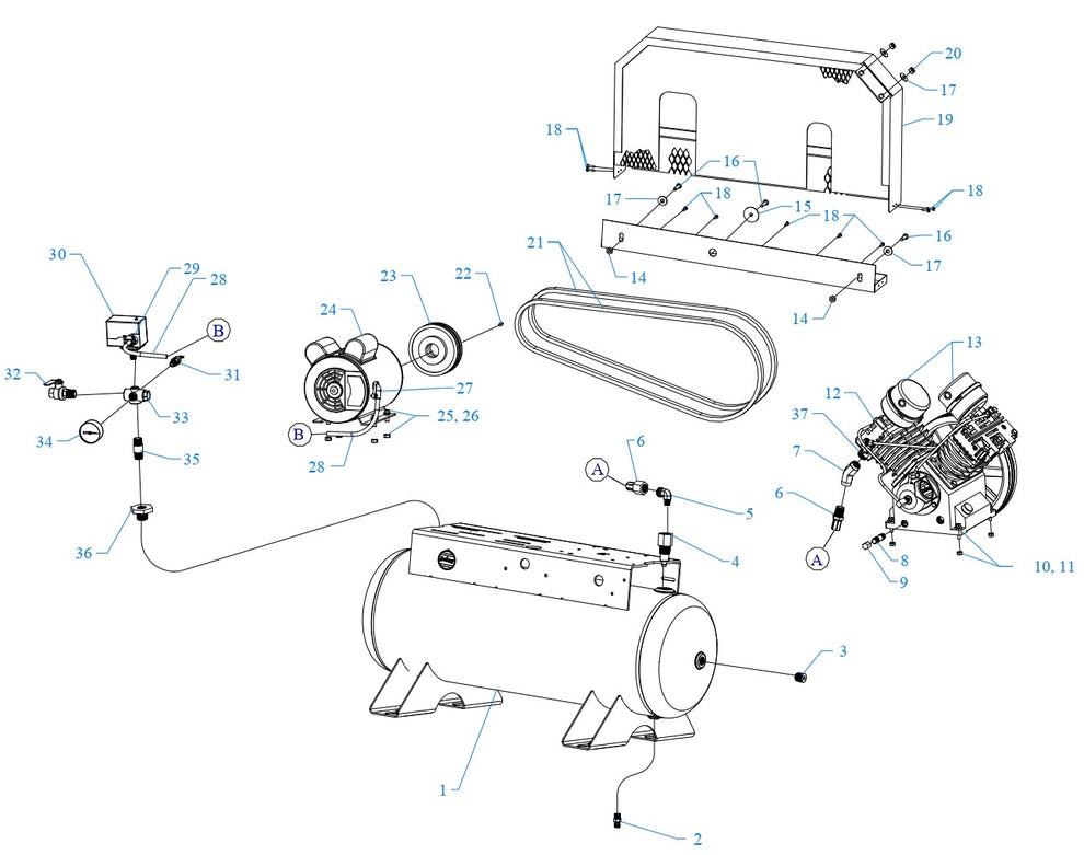 GT2B-17-SSC Single &amp; Three Phase Assembly Parts By Jenny