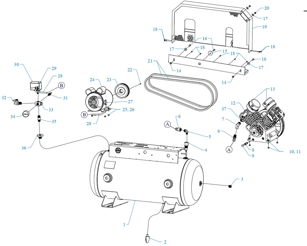 GT2B-30-SSC Single &amp; Three Phase Assembly Parts By Jenny