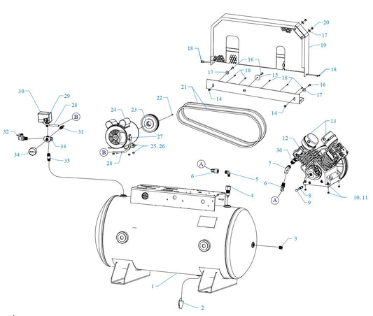GT2B-60-SSC Single &amp; Three Phase Assembly Parts By Jenny