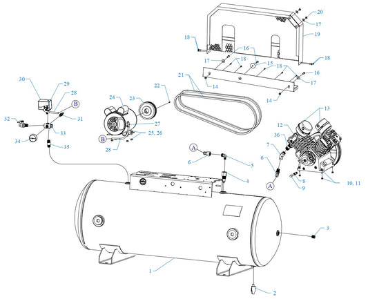 GT2B-80-SSC Single &amp; Three Phase Assembly Parts By Jenny