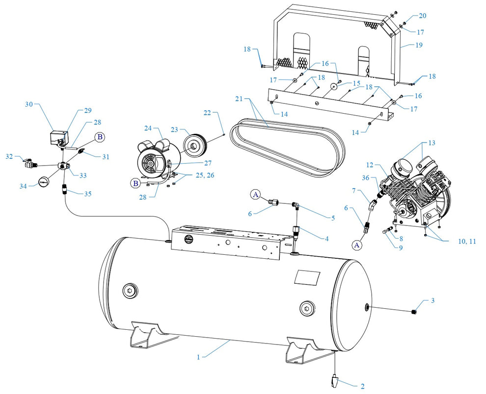 GT2B-80-SSC Single &amp; Three Phase Assembly Parts By Jenny
