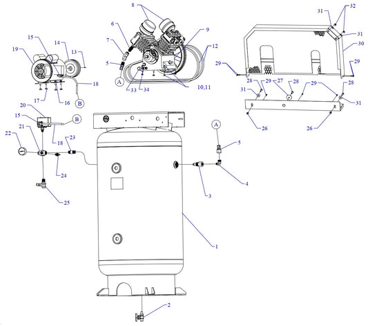 GT2B-80V-SSC Single &amp; Three Phase Assembly Parts By Jenny