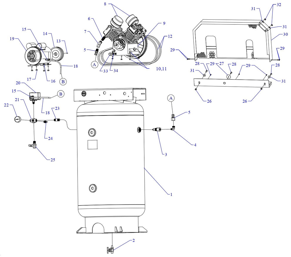 GT2B-80V-SSC Single &amp; Three Phase Assembly Parts By Jenny