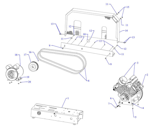 GT2B-B Single And Three Phase Assembly Parts