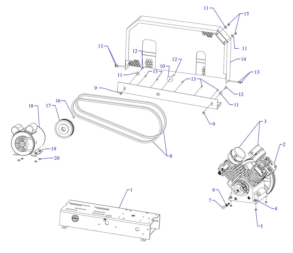 GT2B-B Single And Three Phase Assembly Parts