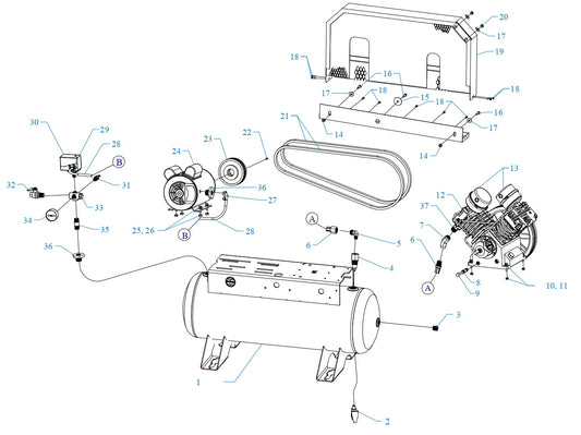 GT3B-17-SSC Single &amp; Three Phase Assembly Parts By Jenny