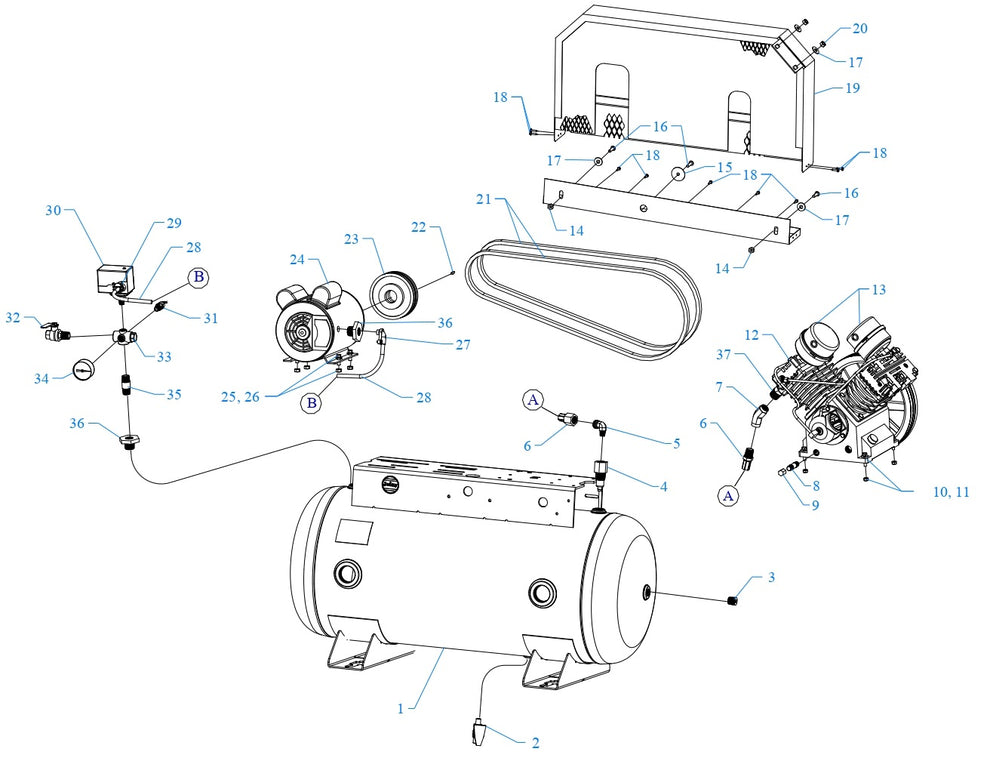 GT3B-30-SSC Single &amp; Three Phase Assembly Parts By Jenny