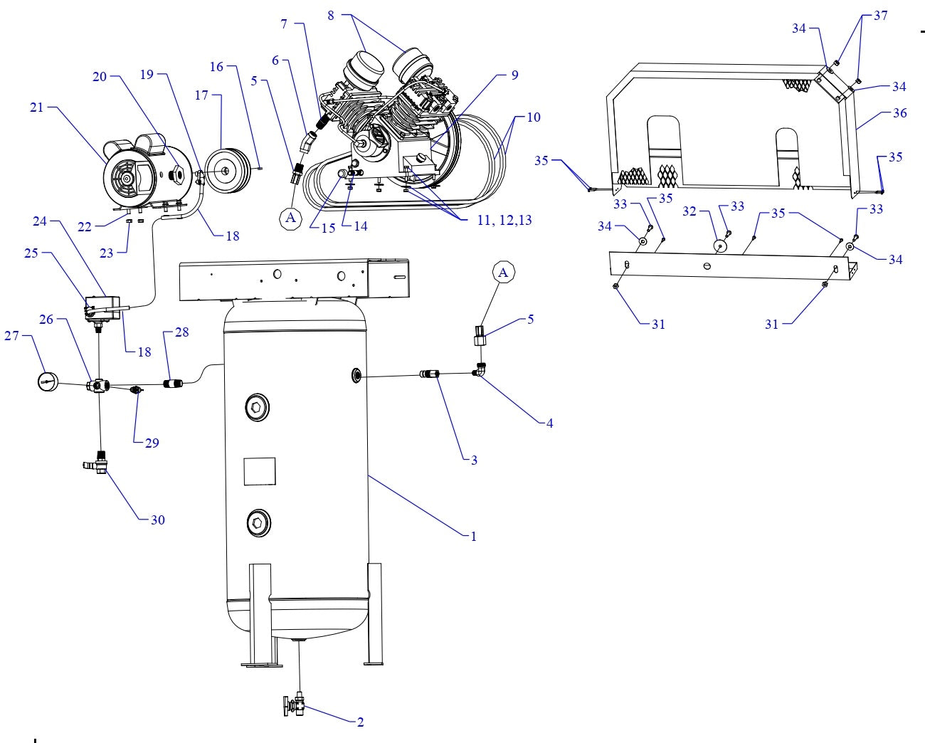 GT3B-30V-SSC Single &amp; Three Phase Assembly Parts By Jenny