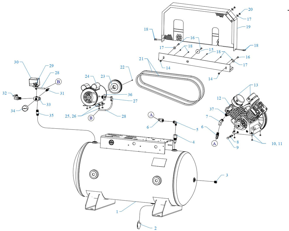 GT3B-60-SSC Single &amp; Three Phase Assembly Parts By Jenny