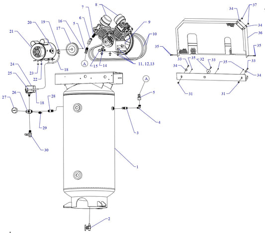 GT3B-60V-SSC Single &amp; Three Phase Assembly Parts By Jenny