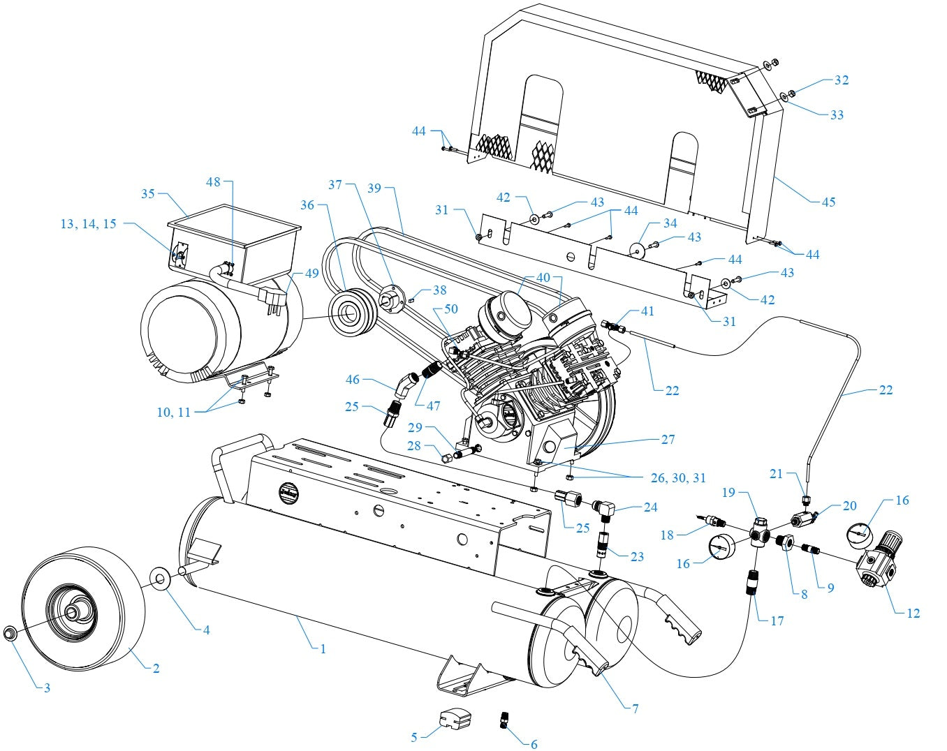 GT5B-15P2-CRC Assembly Parts By Jenny