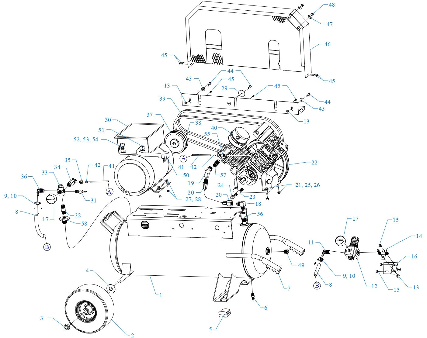 GT5B-17P-CRC Assembly Parts By Jenny
