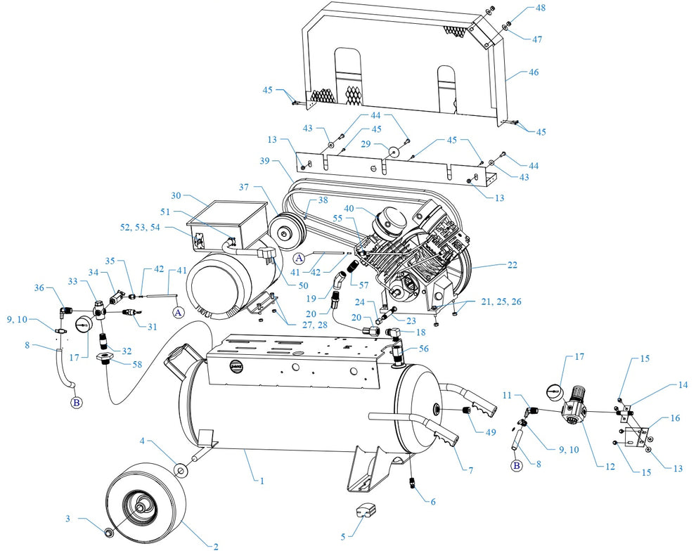 GT5B-17P-CRC Assembly Parts By Jenny