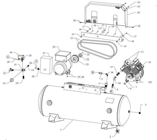 GT5B-80-SSC Single &amp; Three Phase Assembly Parts By Jenny