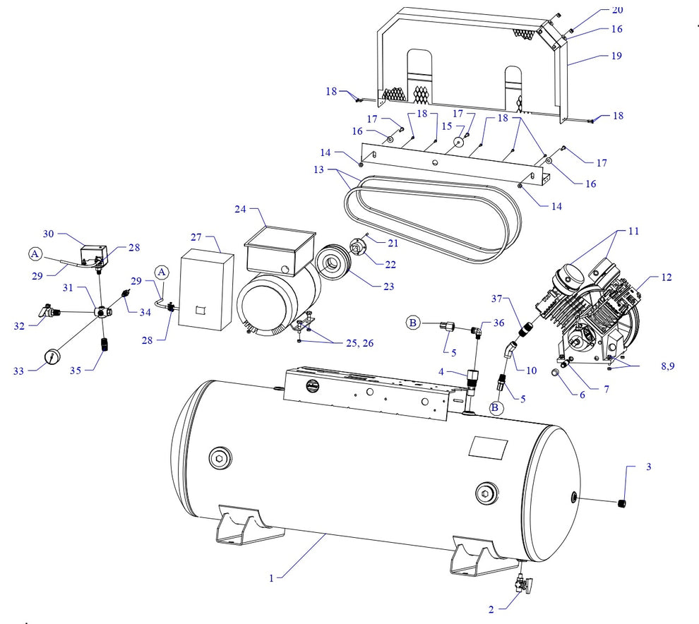 GT5B-80-SSC Single &amp; Three Phase Assembly Parts By Jenny