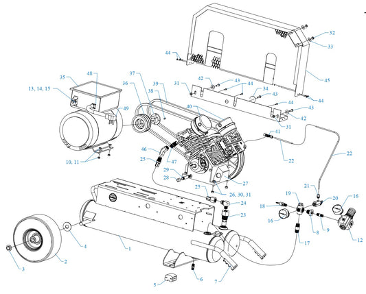 GT5B-8P2-CRC Assembly Parts By Jenny