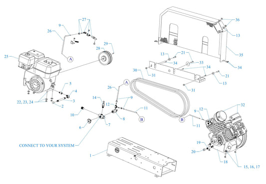 GT5HGB-B Single Phase Assembly Parts