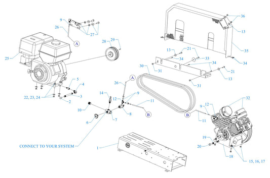 GT8HGB-B Single Phase Assembly Parts