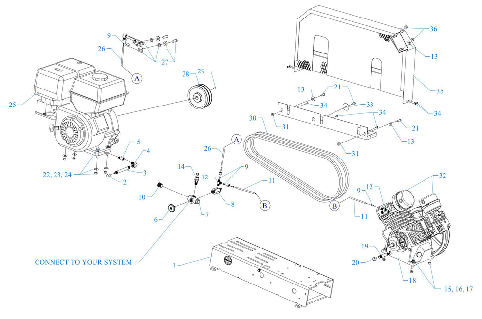 GT8HGB-B Single Phase Assembly Parts