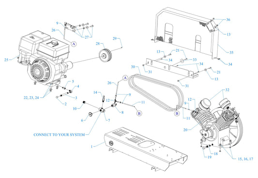 J11HGA-B Single Phase Assembly Parts