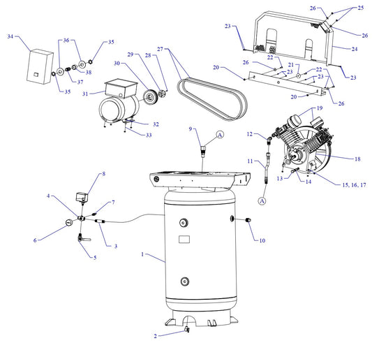 J5A-80V-SSC Single &amp; Three Phase Assembly Parts By Jenny