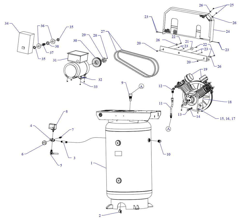 J5A-80V-SSC Single &amp; Three Phase Assembly Parts By Jenny