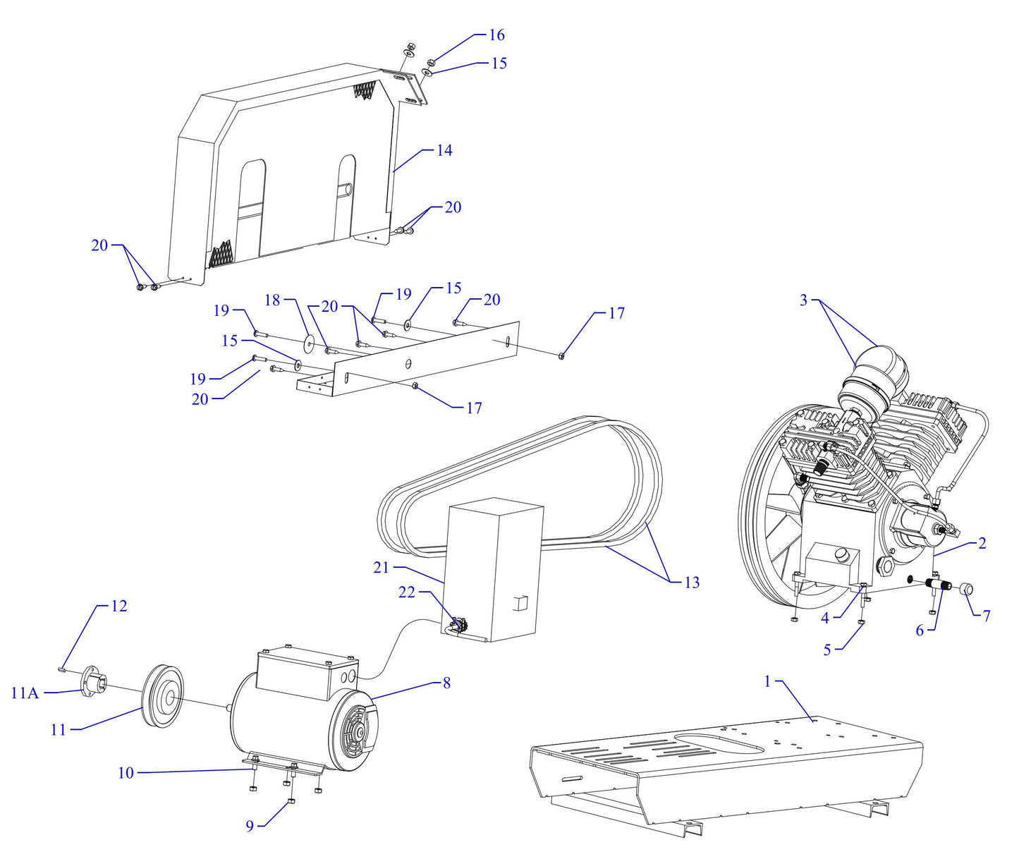 J5A-B Single & Three Phase Assembly Parts