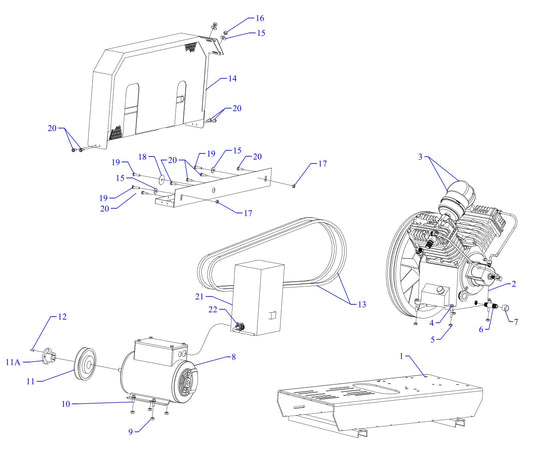 J5A-B Single & Three Phase Assembly Parts