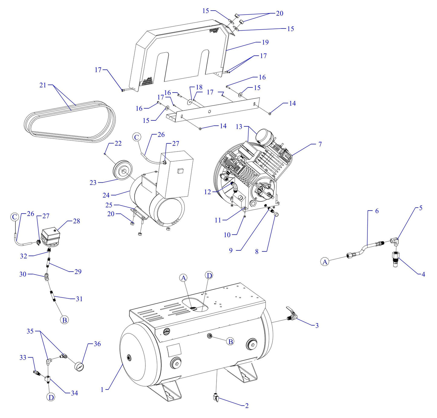 J5S-30UMS Single Phase Fire Sprinkler Assembly Parts By Jenny