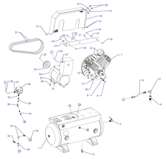J5S-30UMS Single Phase Fire Sprinkler Assembly Parts By Jenny