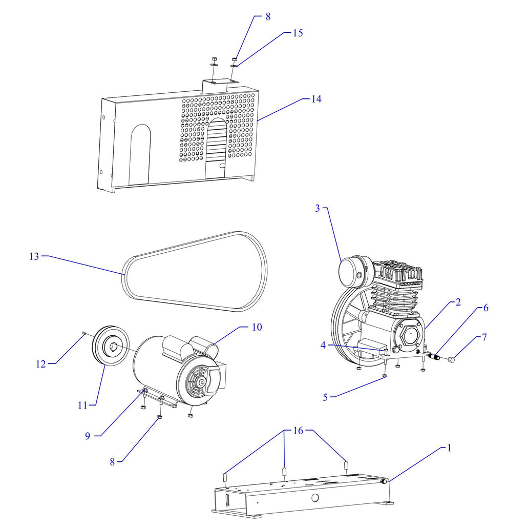 K15A-B Single & Three Phase Assembly Parts