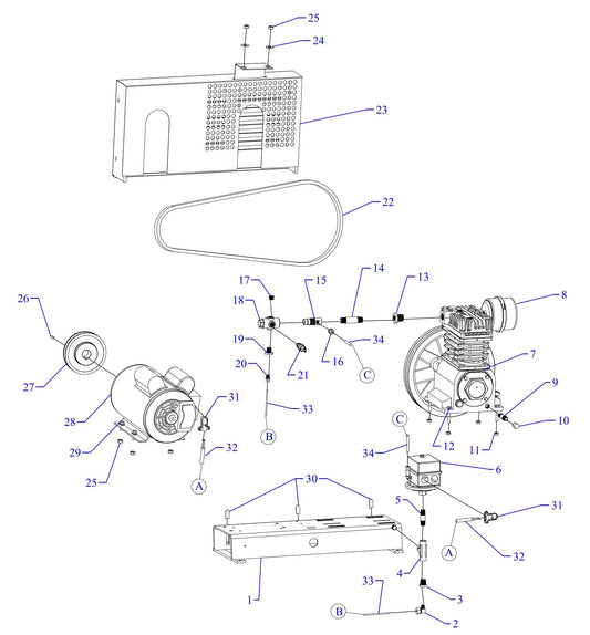 K15S-BS ACGK Single Phase Assembly Parts