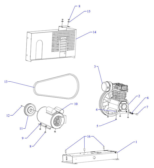 K15S-BS Single Phase Assembly Parts