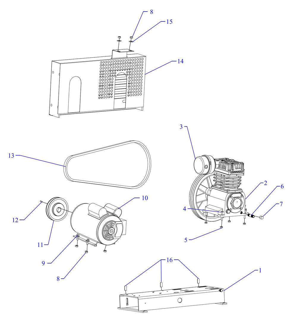 K15S-BS Single Phase Assembly Parts