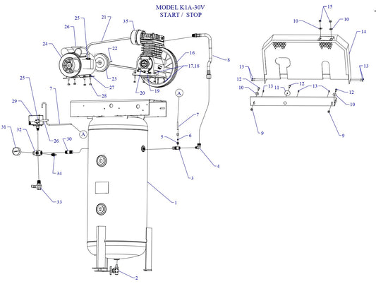 K1A-30V-SSC Single &amp; Three Phase Assembly Parts By Jenny