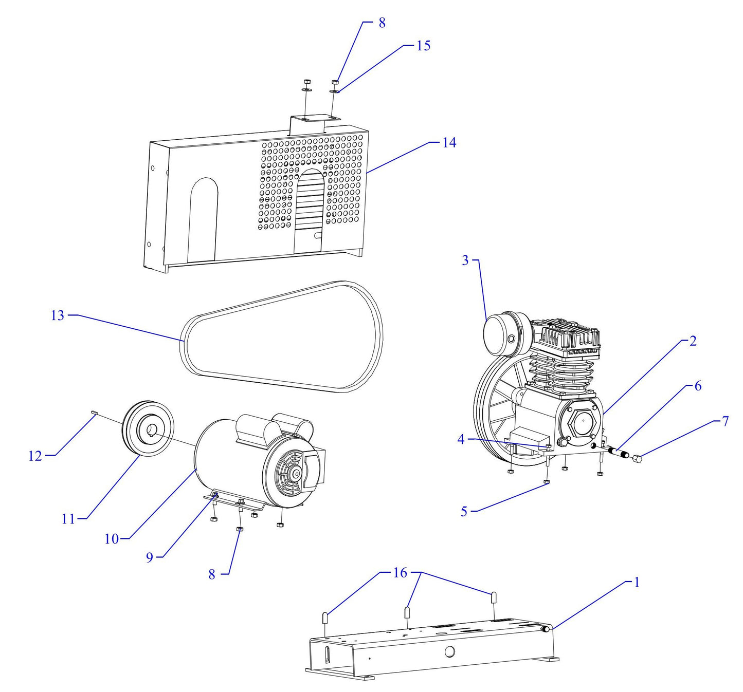 K1A-B Single And Three Phase Assembly Parts
