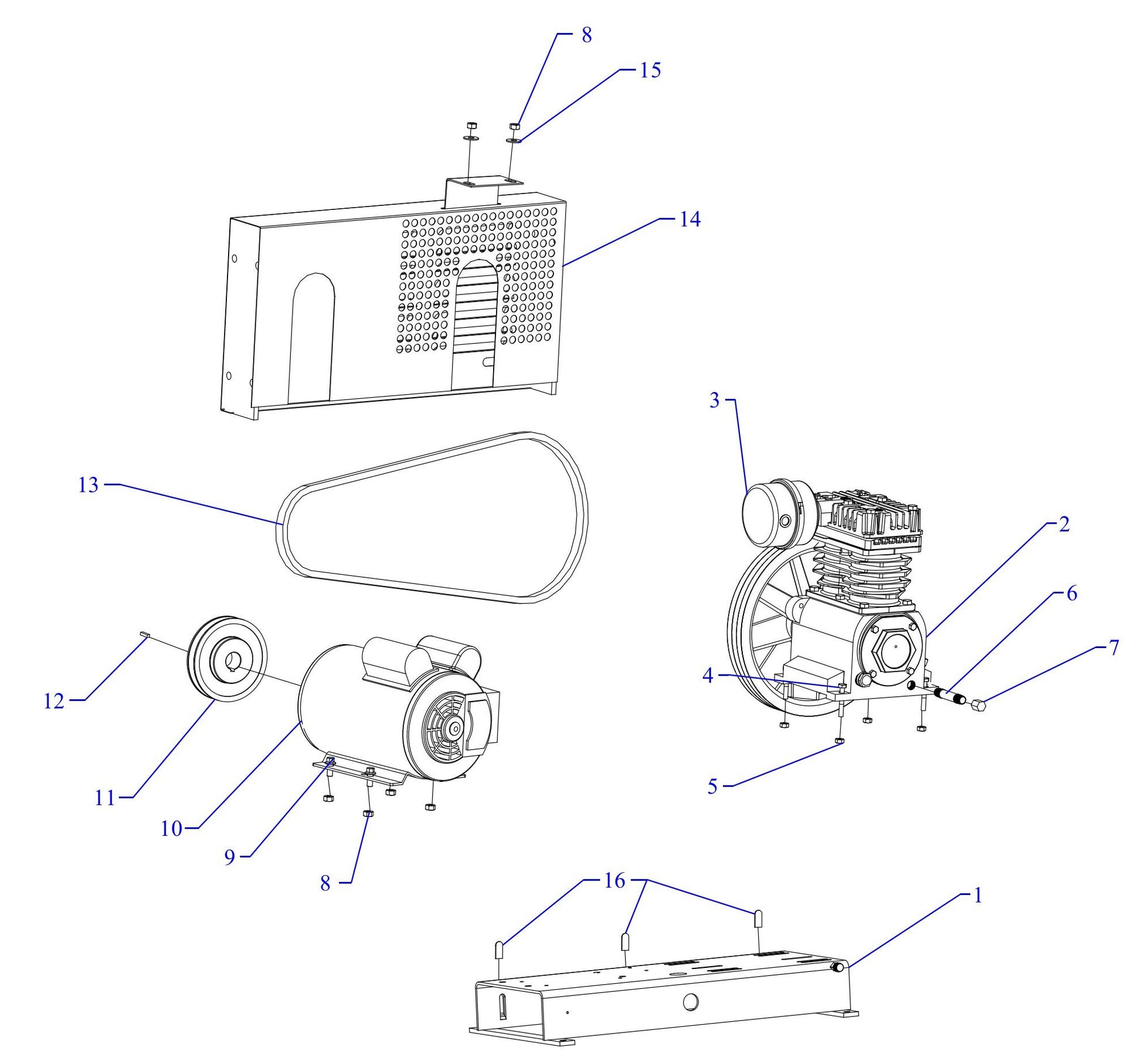 K1A-B Single And Three Phase Assembly Parts