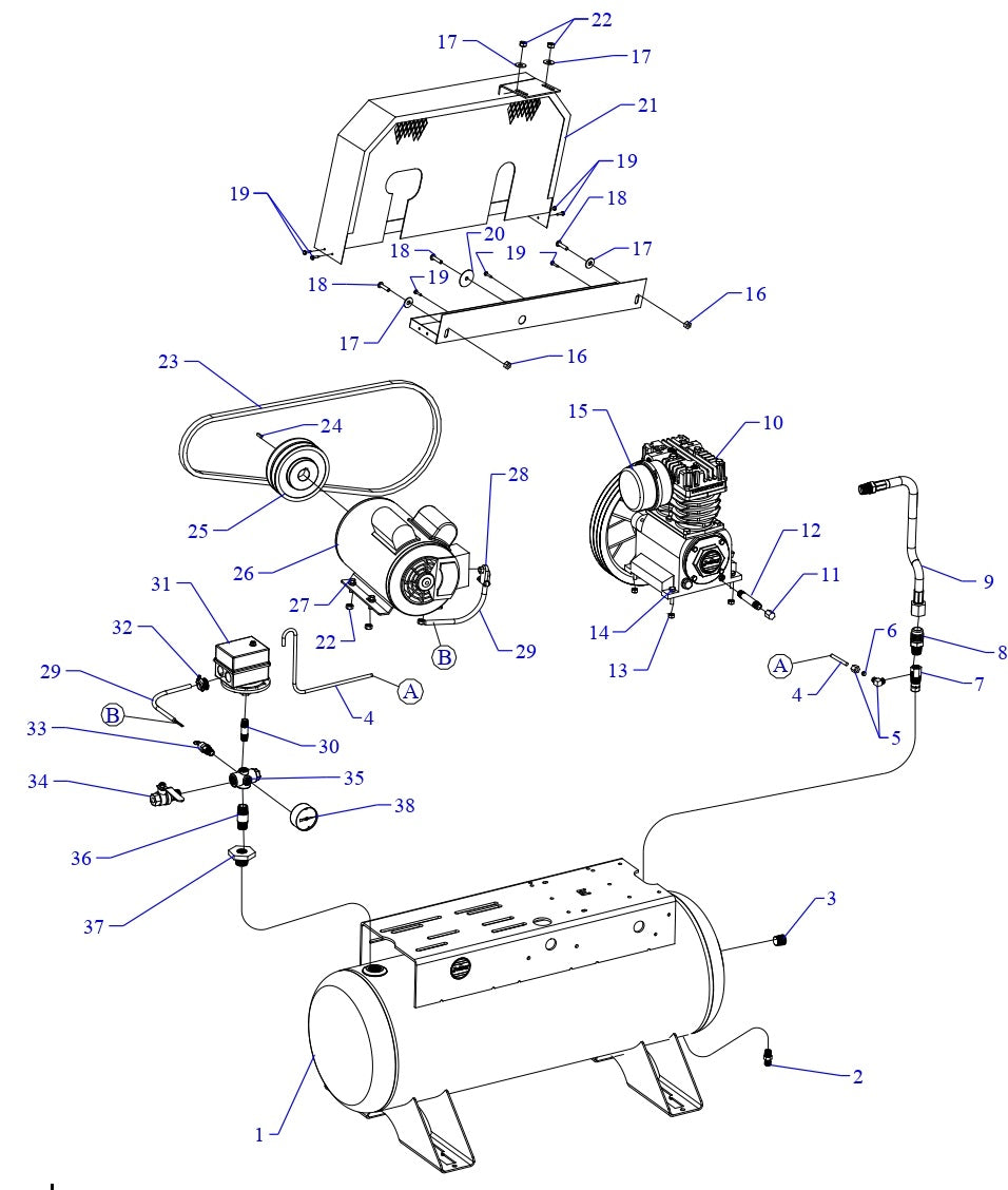 K34S-17UMS Single Phase Fire Sprinkler Assembly Parts By Jenny