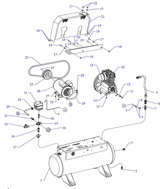 K34S-17UMS Single Phase Fire Sprinkler Assembly Parts By Jenny